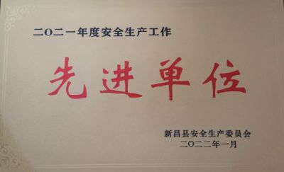 人生就是搏尊龙医药荣获2021年度安全生产工作先进单位